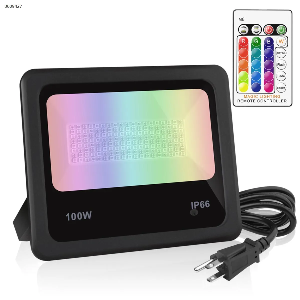 Picture of LED100w colorful RGB remote control color changing floodlights floodlights (Single pack US)