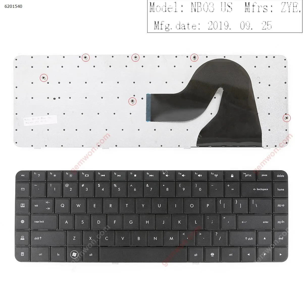 Picture of HP CQ62 CQ56 BLACK