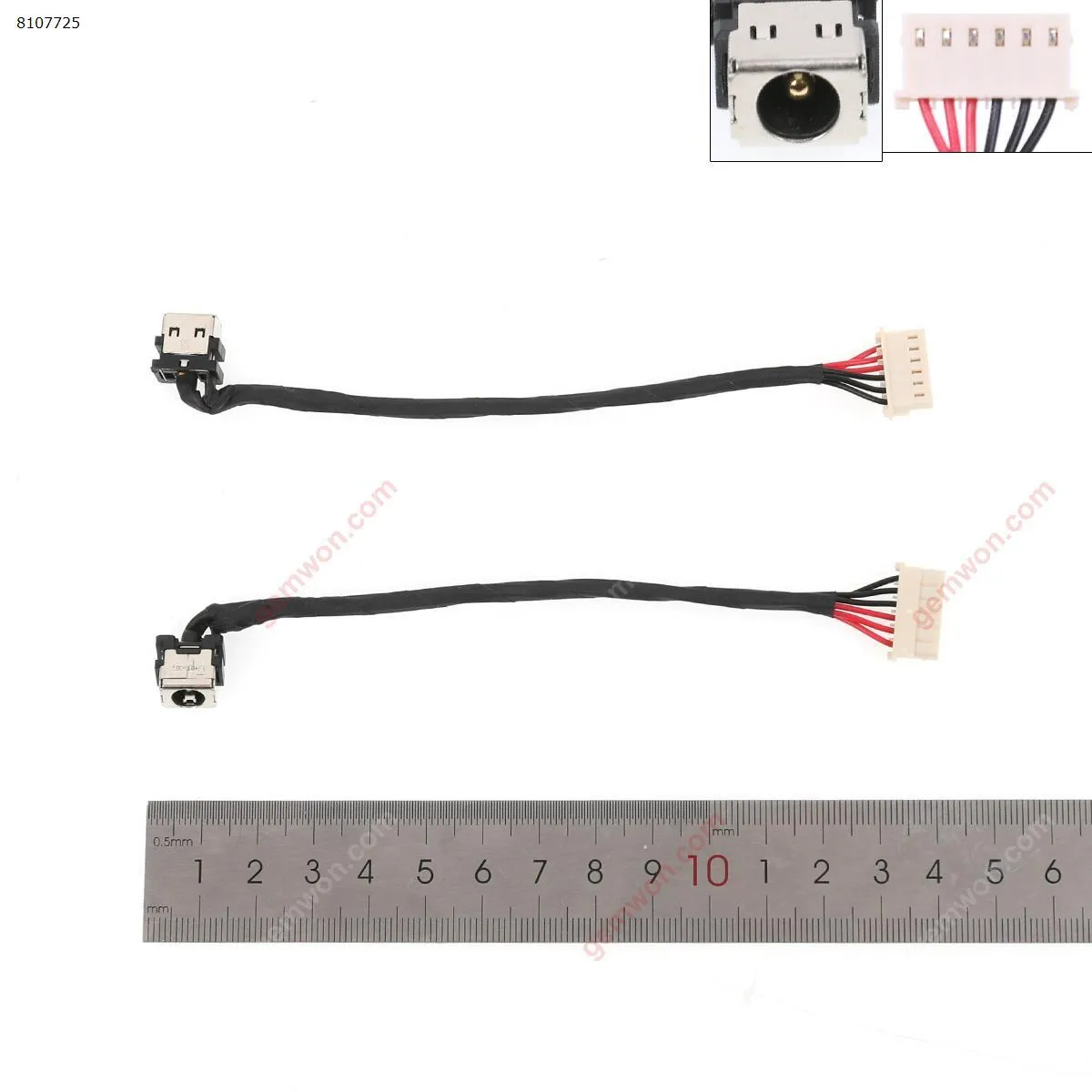 Picture of Dc jack asus fx504gd fx504ge gaming tuff series  12cm cable 14026-00010300 ddbklg 