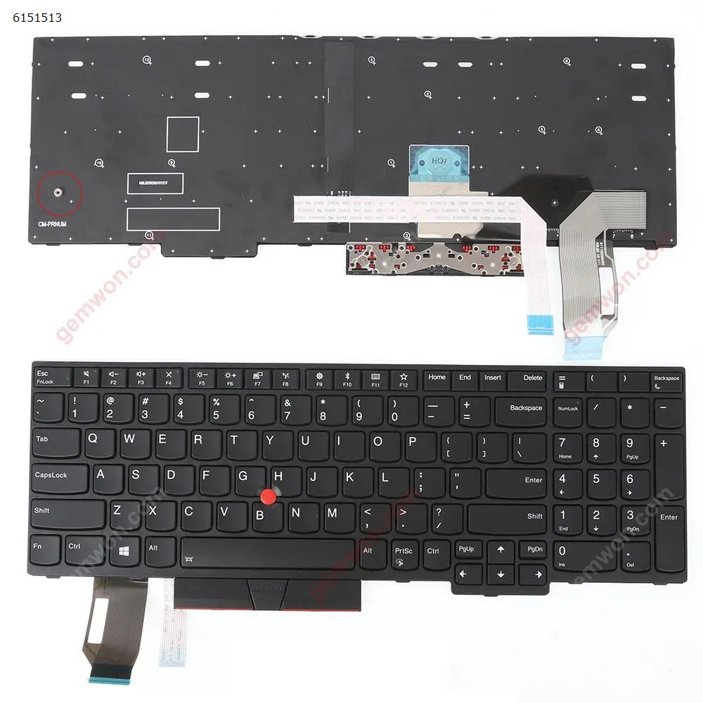 Picture of IBM  E580  BLACK FRAME BLACK   (with point stick,Backlit,WIN8）