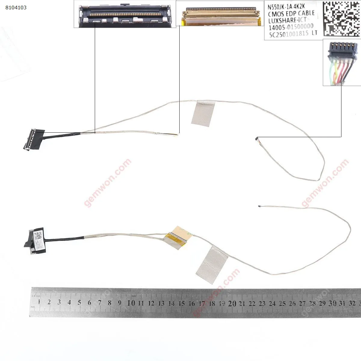 Picture of ASUS N550jk-1a n550l G550JK g550j  4k 40PIN  14005-01500000,ORG
