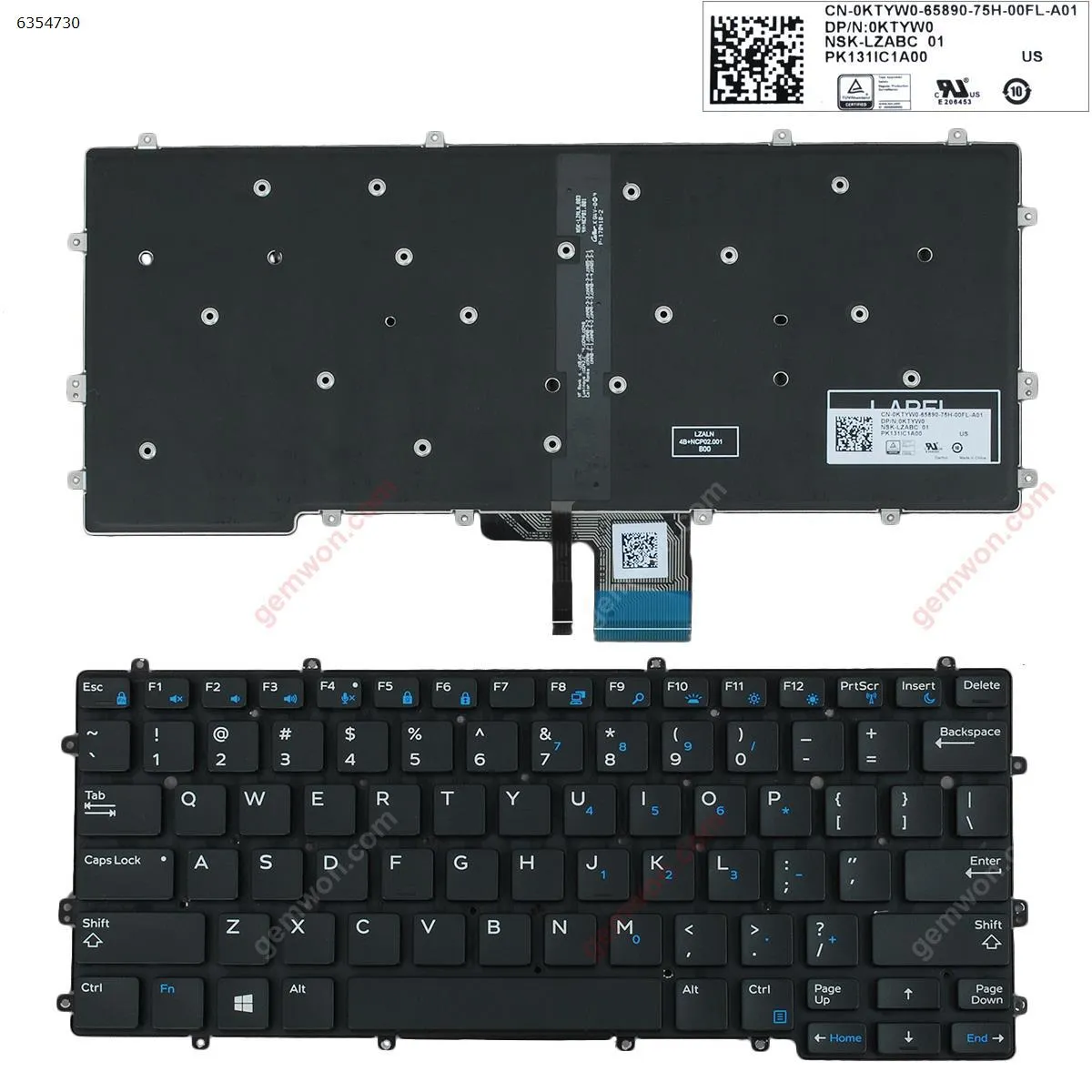 Picture of Dell Latitude 7370 E7370 BLACK(Without FRAME,Backlit,WIN8）