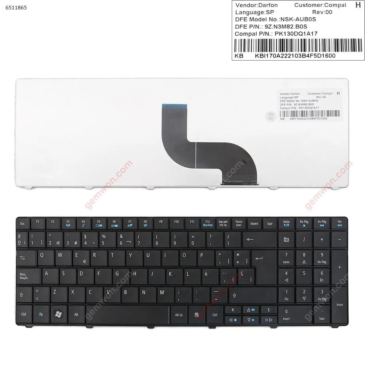 Picture of ACER TM8571 E1-521 E1-531 E1-531G E1-571 E1-571G  BLACK