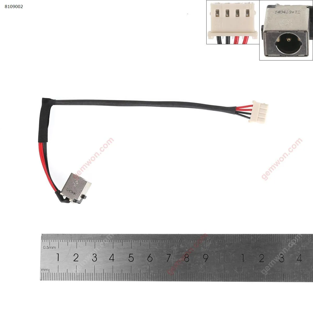 Picture of DC Power Port Socket Jack Connector and Cable Wire New DC Jack Cable harness for Acer Aspire E5-411 E5-471 V3-472 50.ML QN7.001