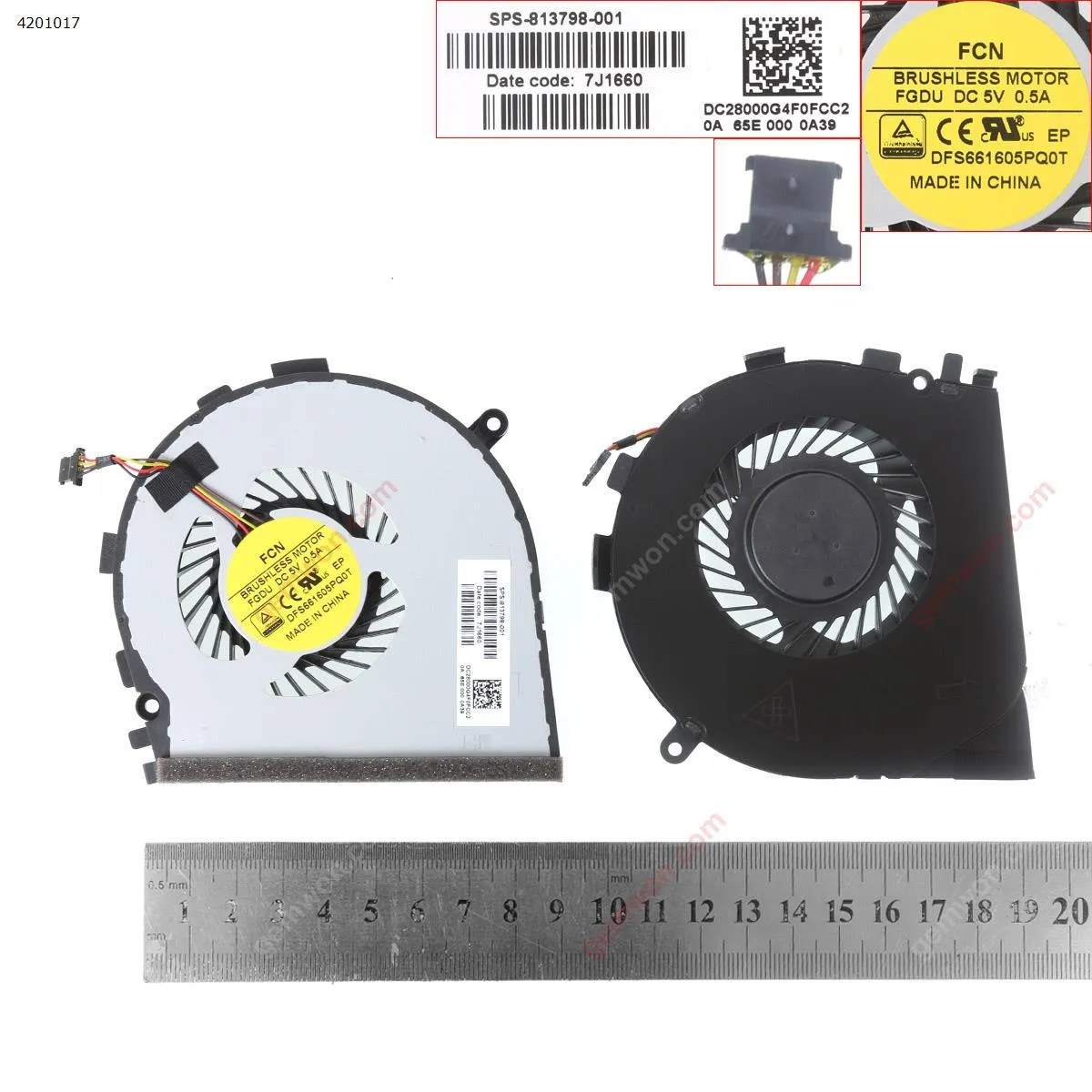 Picture of Laptop fan for HP ENVY M7-N M7-N101DX 17-N(Original)