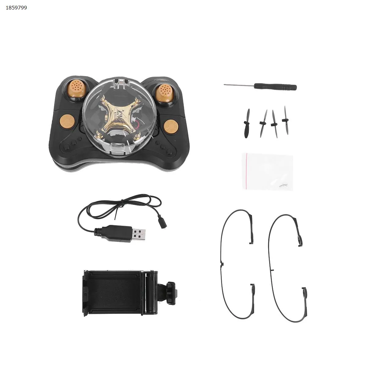 Picture of CF-922 Mini Drone 2.4G 4CH 6-Axis 3D Flip Headless Mode Mini Racing Drone Airplane Boy Toy （ Aerial Golden）