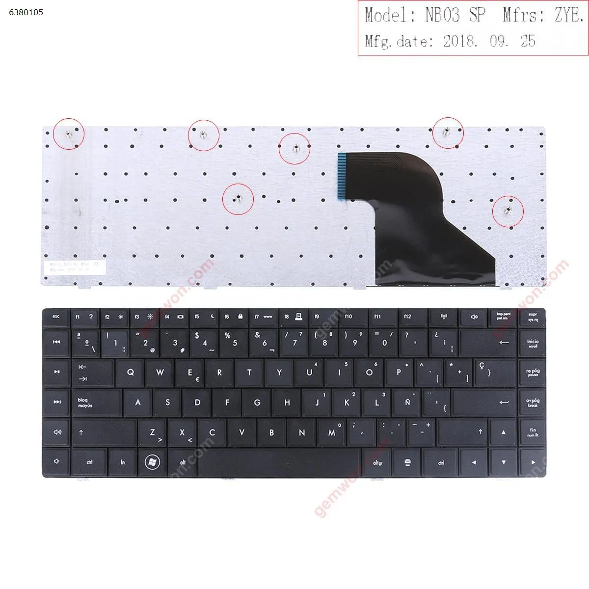 Picture of COMPAQ 620 621 625 BLACK  （Small Enter ）