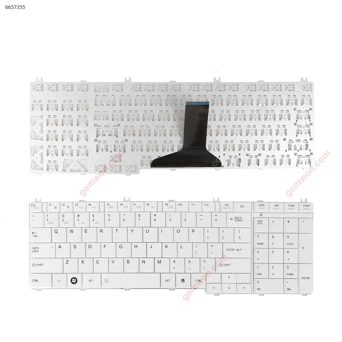 Picture of TOSHIBA Satellite C650 C660 L650 L670 L675 L675D WHITE （Without  Foil ）