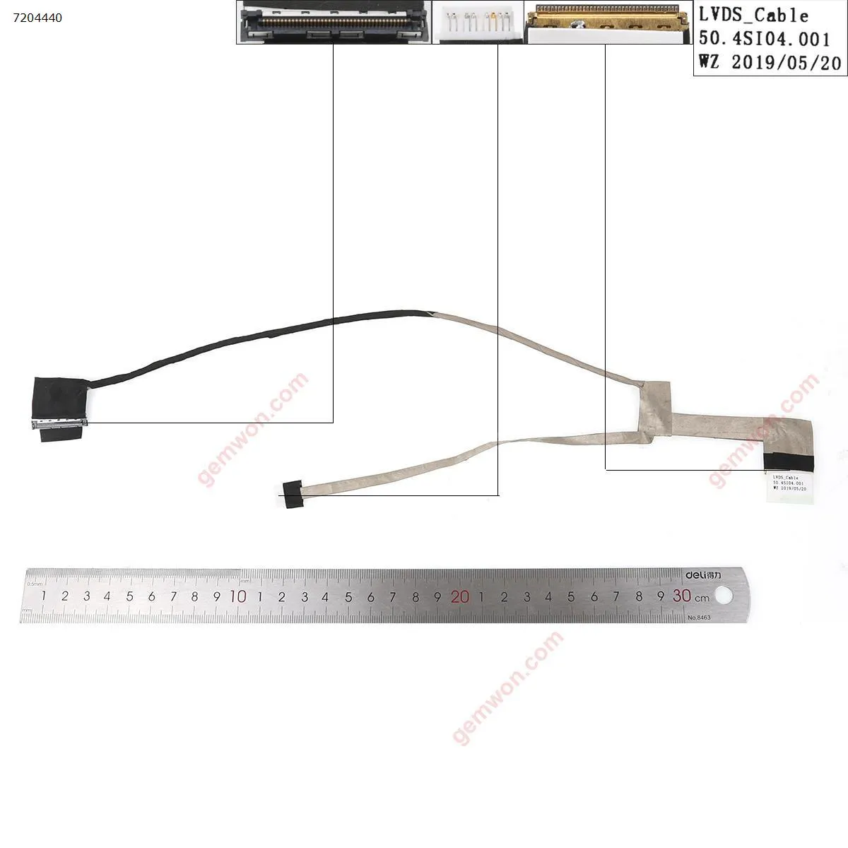Picture of Laptop LCD/LED cable for HP probook 4440s 4441s 4446s，OEM