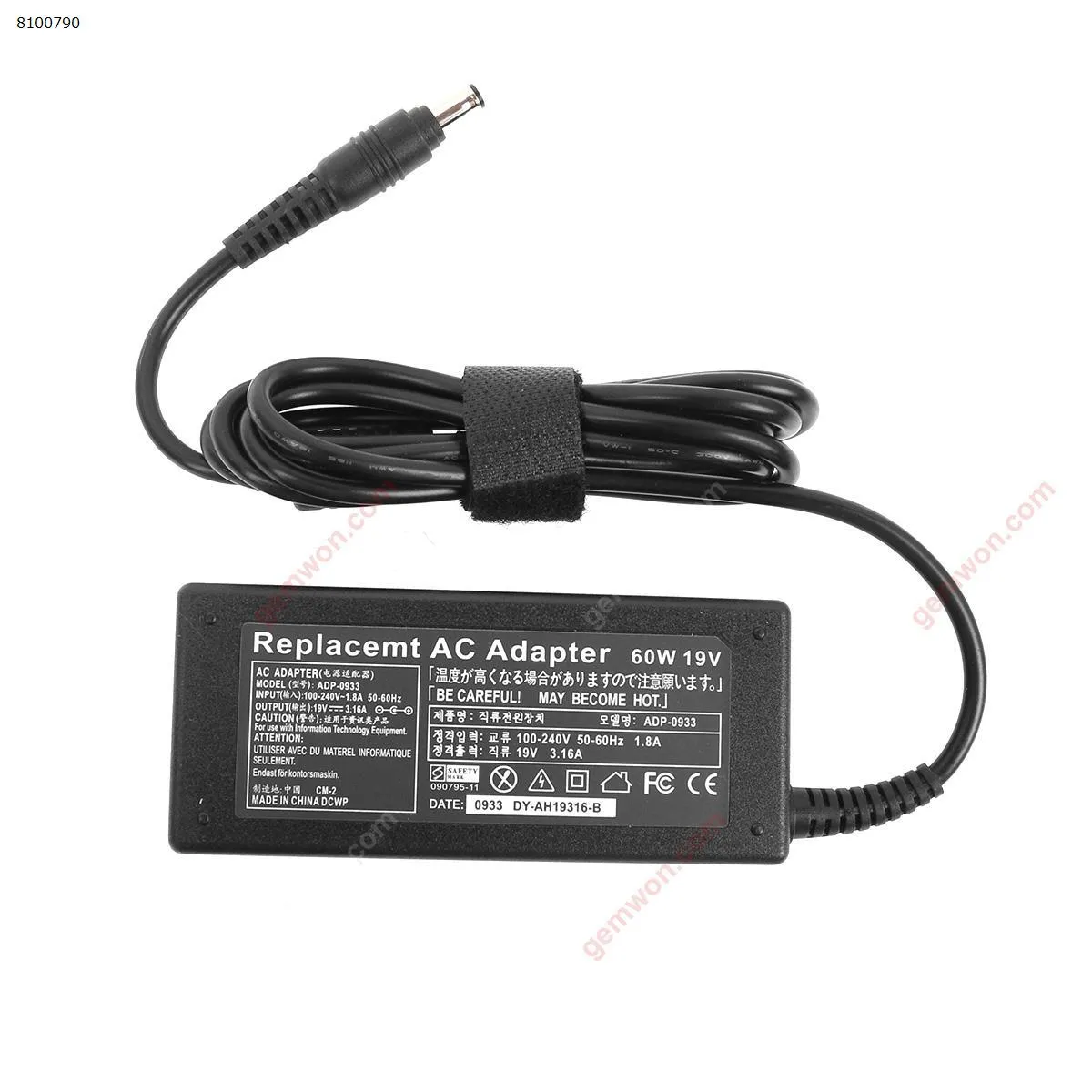 Picture of Samsung 19V 3.16A 60W Φ5.5x3.0mm (Quality：A+)