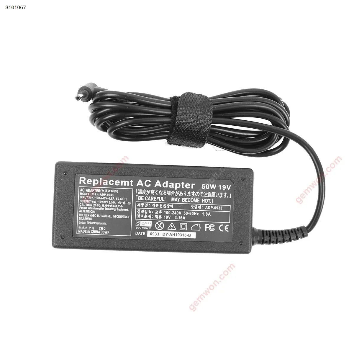 Picture of Samsung 19V 3.16A 60W Φ3.0x1.1mm ( Quality : A+ )