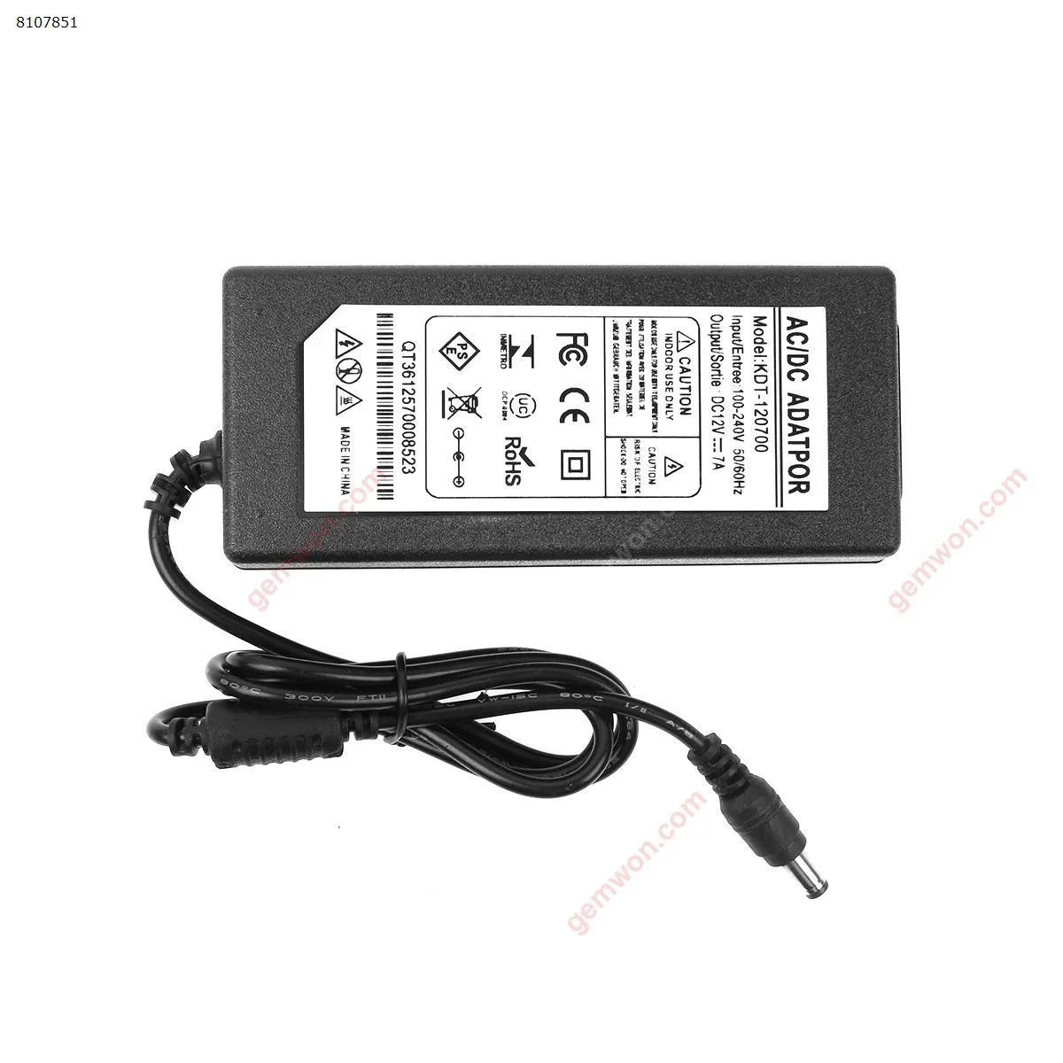 Picture of Replacement Adapter 12V 7A 90W Φ5.5x2.5mm (High copy)