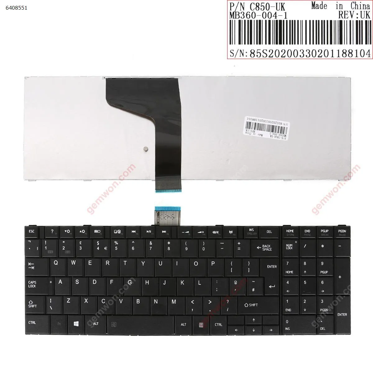 Picture of TOSHIBA C850 BLACK(For Win8)