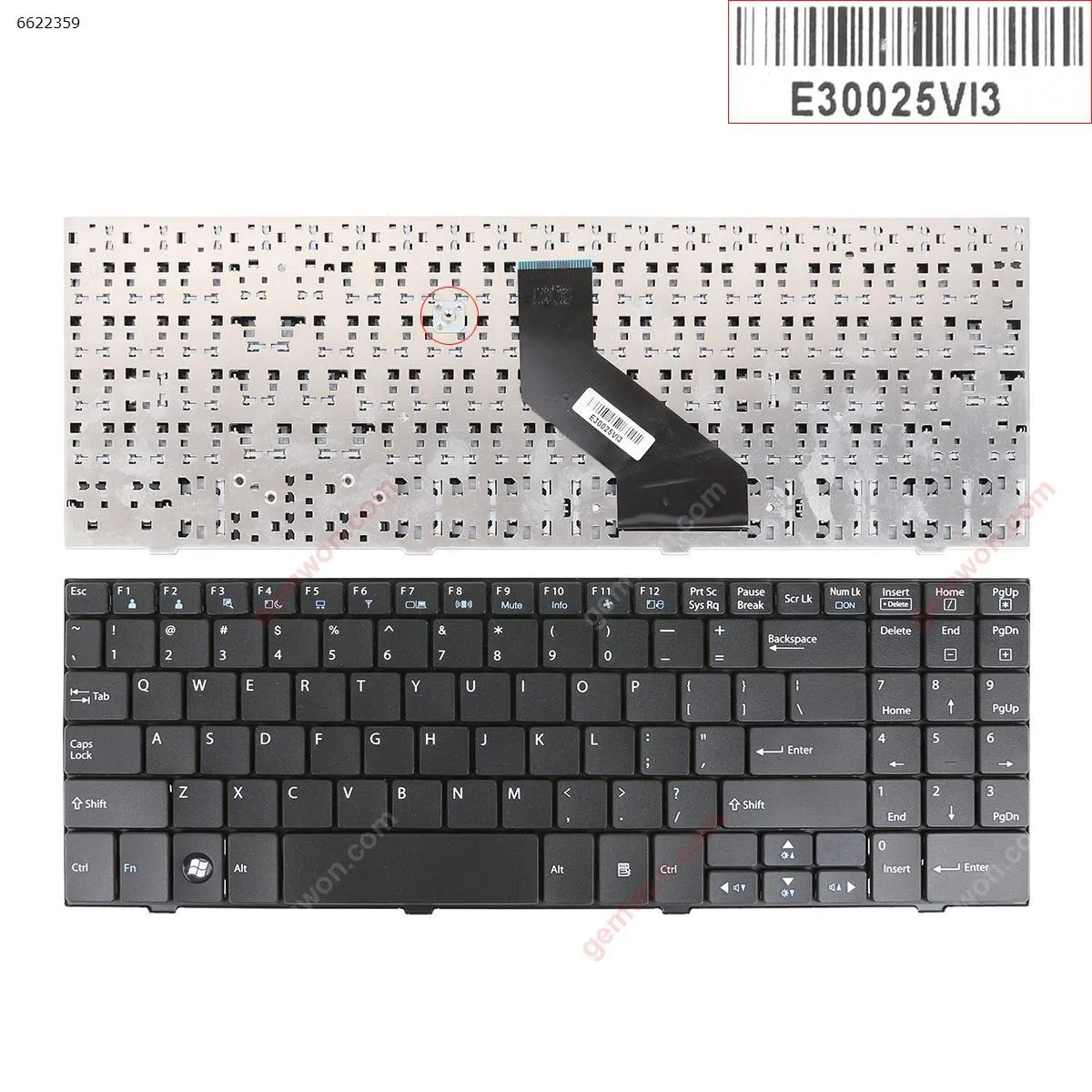 Picture of LG R580 R560 R590 BLACK (Without  Foil)
