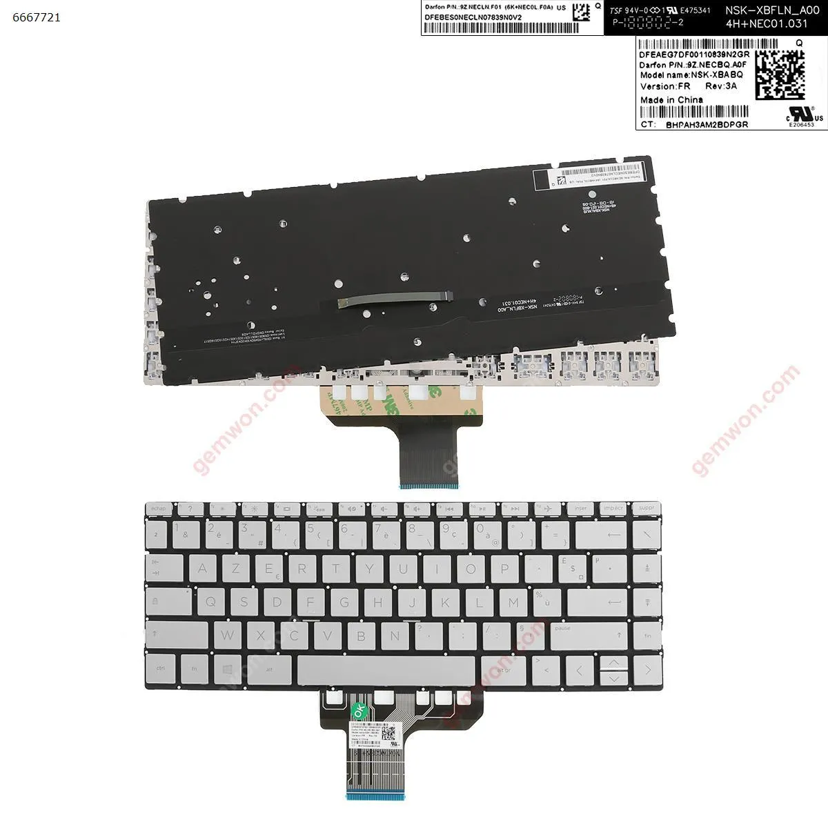 Picture of  HP Pavilion 13-an0000 13-an0000ns SILVER  (Backlit , Without Frame ,Win 8   )