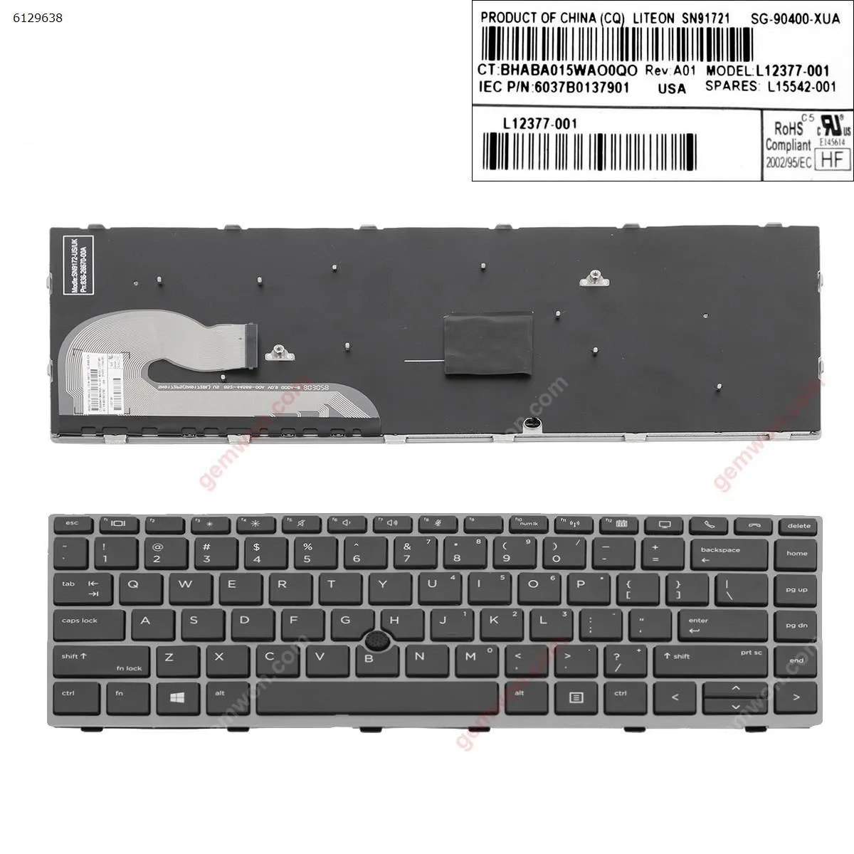 Picture of HP EliteBook 840 G5  GRAY FRAME BLACK (with point ) 