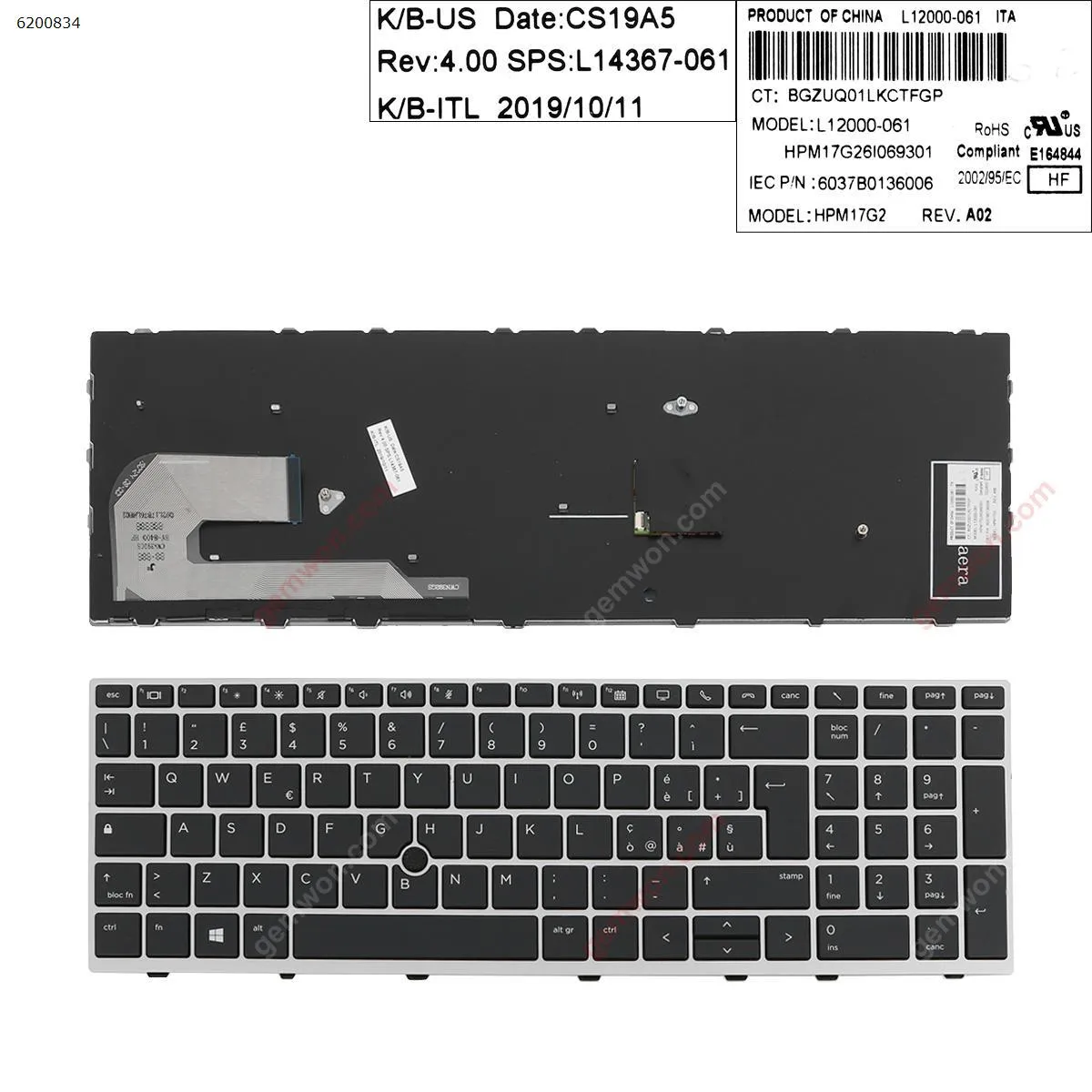 Picture of HP EliteBook 850 G5  SILVER  FRAME BLACK (  with point ) 