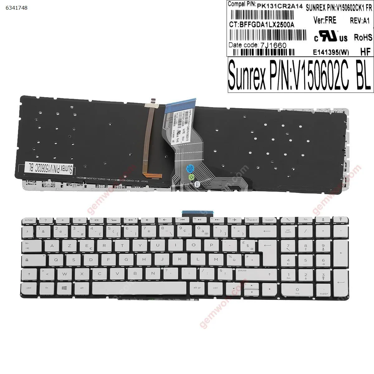 Picture of HP Pavilion 15-AB SILVER(Backlit,Without FRAME, Big Enter  , Win8) 