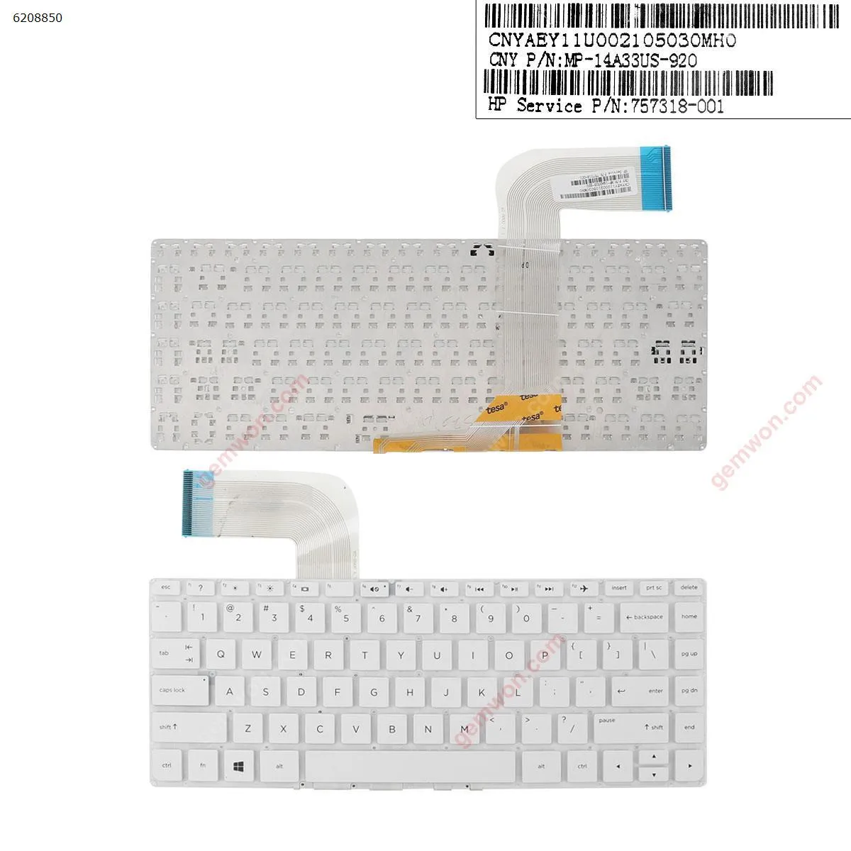 Picture of HP Pavilion 14-v219tx v245tx v246tx V034TX WHITE(Without FRAME,Without Foil,Win8)