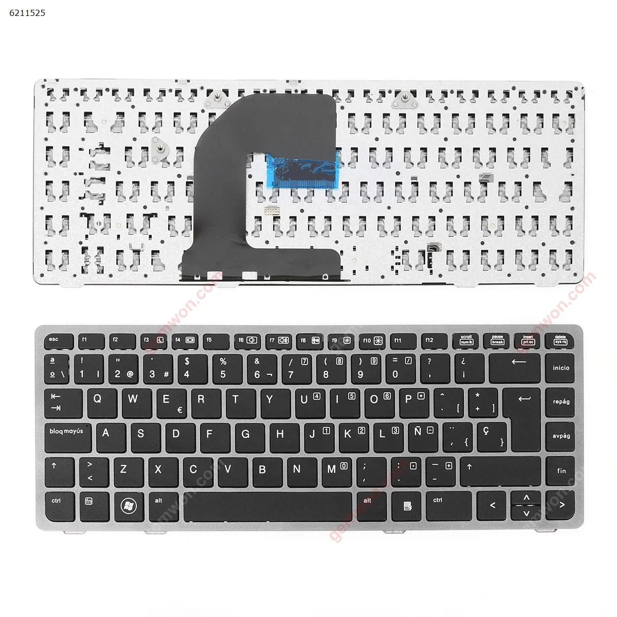 Picture of HP EliteBook 8460P SILVER FRAME BLACK WIN8 (Without Piont Stick,OEM)（  There is a big gap in the space bar）