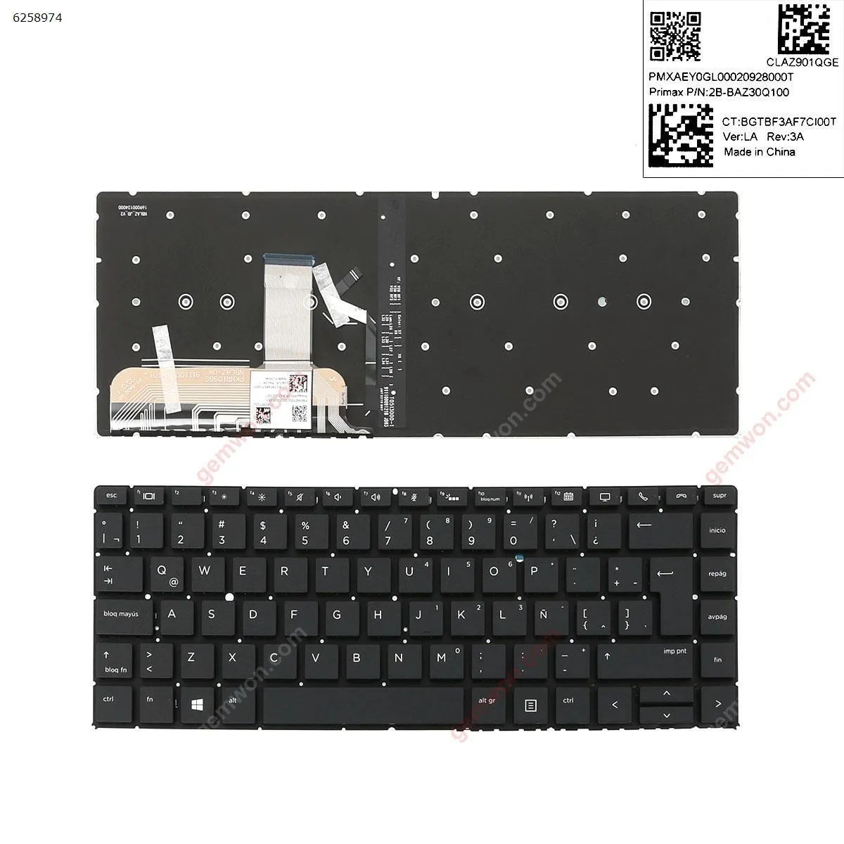 Picture of HP EliteBook Folio 1040 G5 BLACK ( without frame , Backlit,Win8)