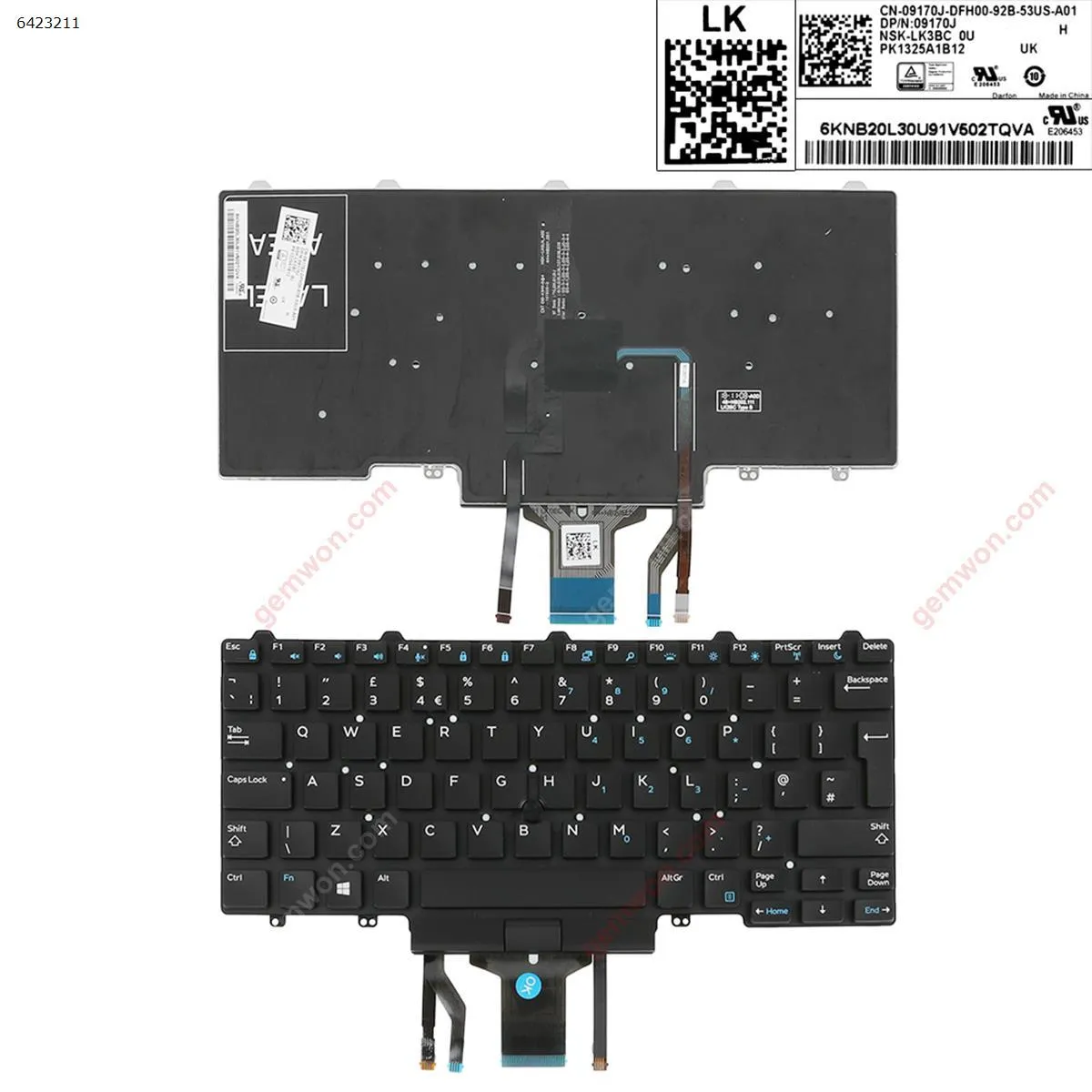 Picture of DELL E5450 BLACK (Backlit,With Point stick,For Win8)