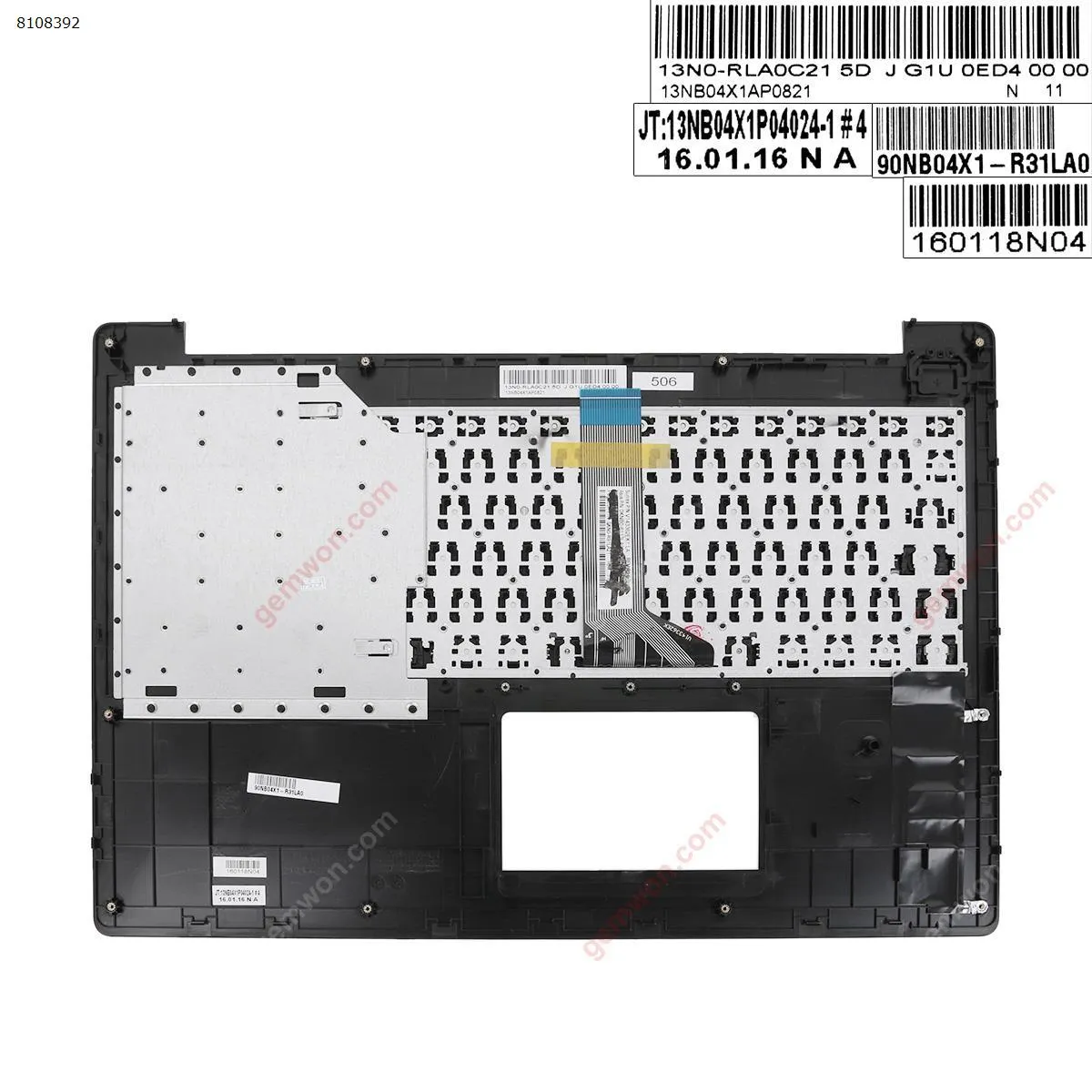 Picture of ASUS X553 palmres with SP keyboard case Upper cover Black