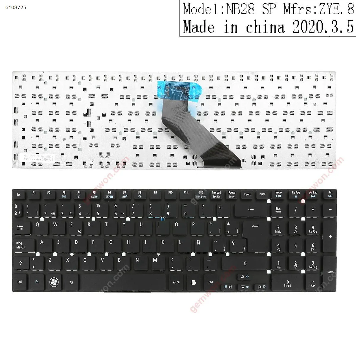Picture of ACER Aspire 5755G 5830T BLACK (Without foil)