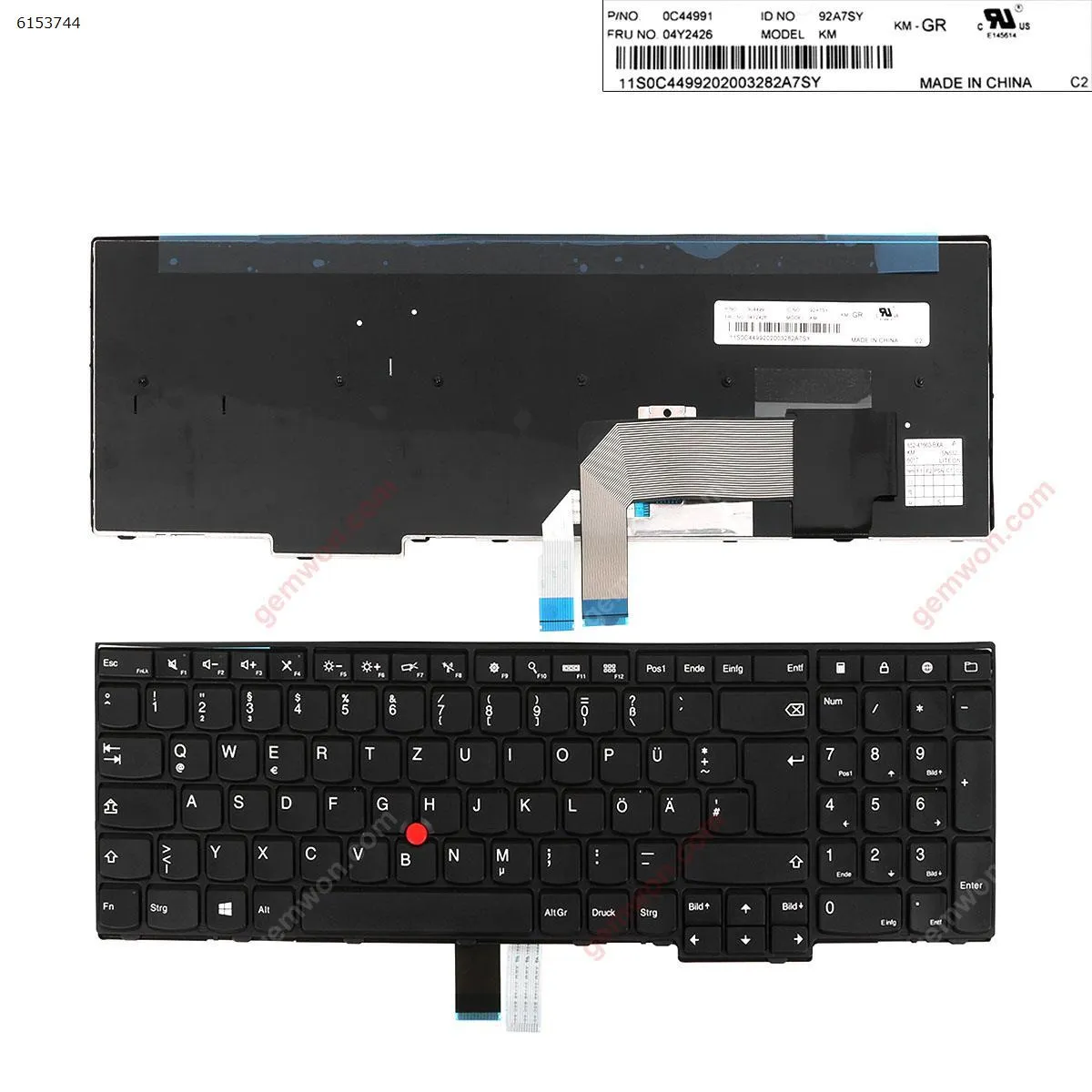 Picture of New Replacement Laptop Keyboard For  GR Layout