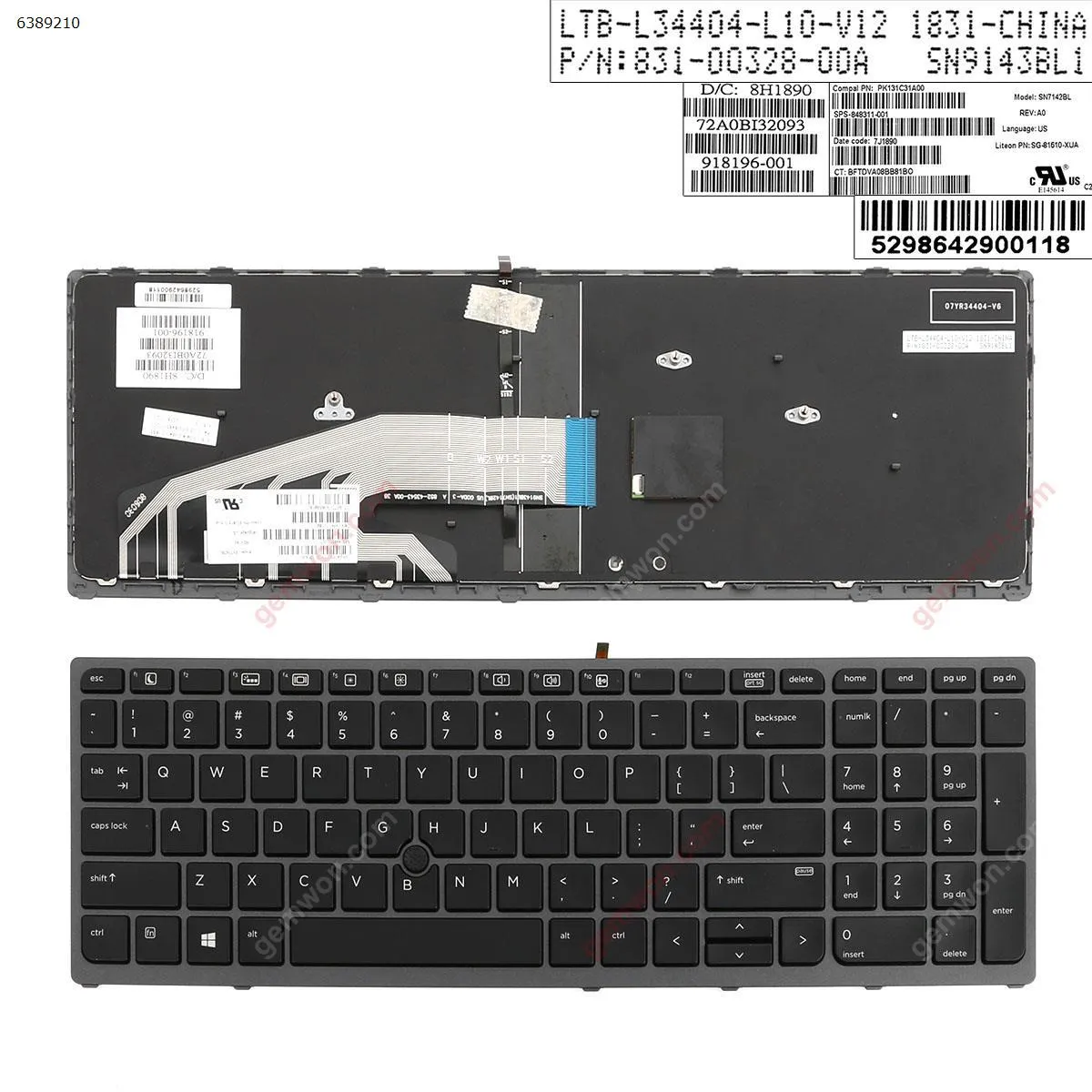 Picture of HP ZBOOK15 G3  GRAY FRAME BLACK (with point,Backlit,Win8) 