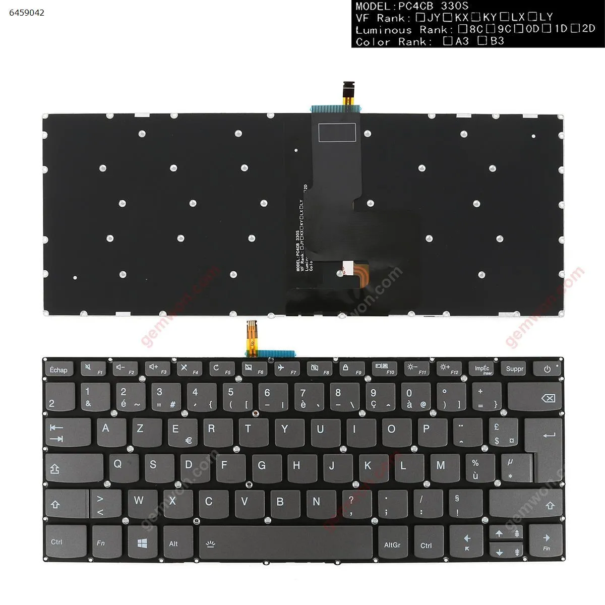 Picture of LENOVO IdeaPad 320-14ISK 320S-14IKB 320S-14IKBR GRAY , Backlit, Cable Folded ,With switch  )