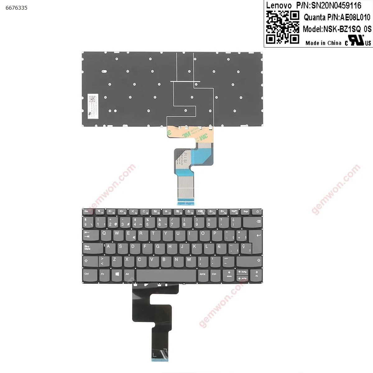 Picture of LENOVO IdeaPad 320-14ISK 320S-14IKB 320S-14IKBR GRAY (Without FRAME,WIN8)