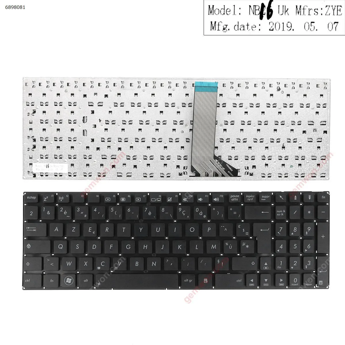 Picture of   ASUS X551 BLACK (Without FRAME,Without Foil,Win8)  