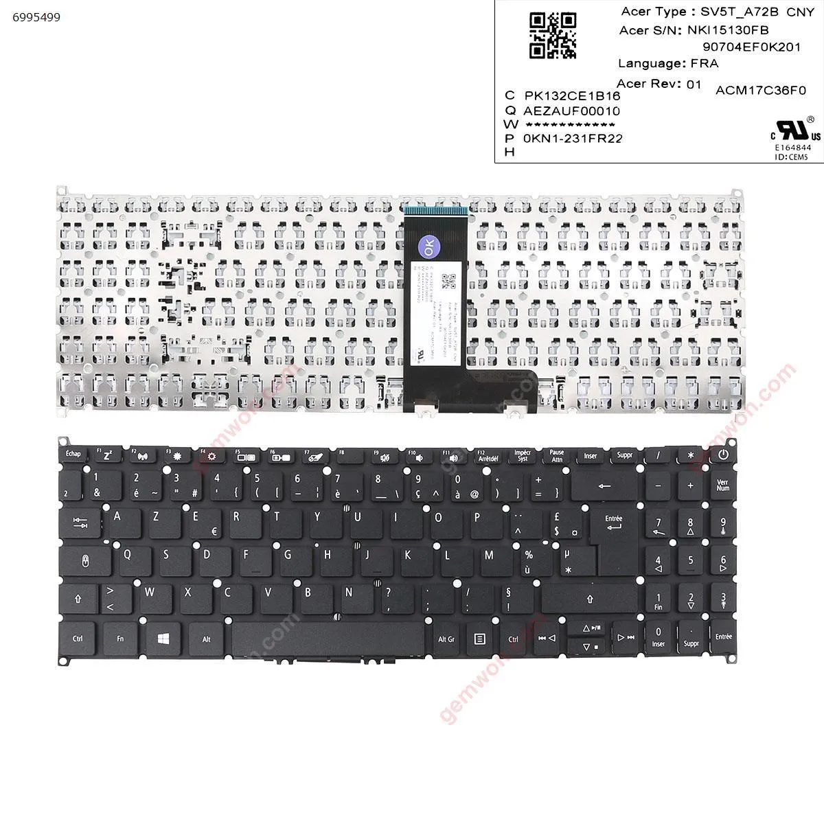 Picture of ACER  SF315    SF315-51 /SF315-52/SF315-41 a315-42 a315-42g a315-54 a315-54k   BLACK  (Without  Backlit  ,Big Enter   ,)