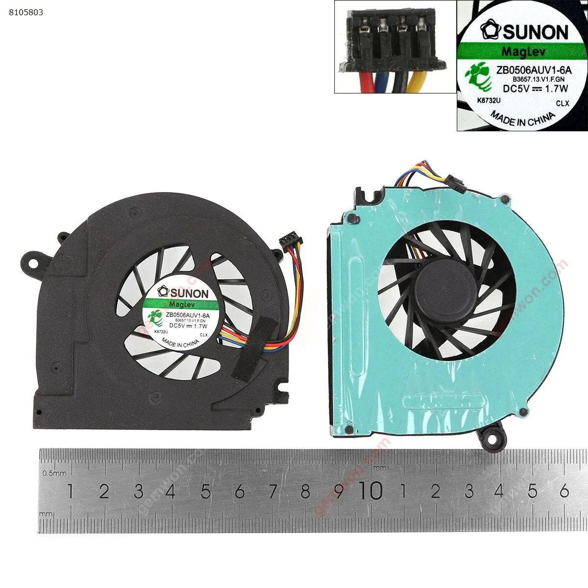 Picture of Laptop fan for DELL studio 1558(For CPU I3 I5 I7,OEM)