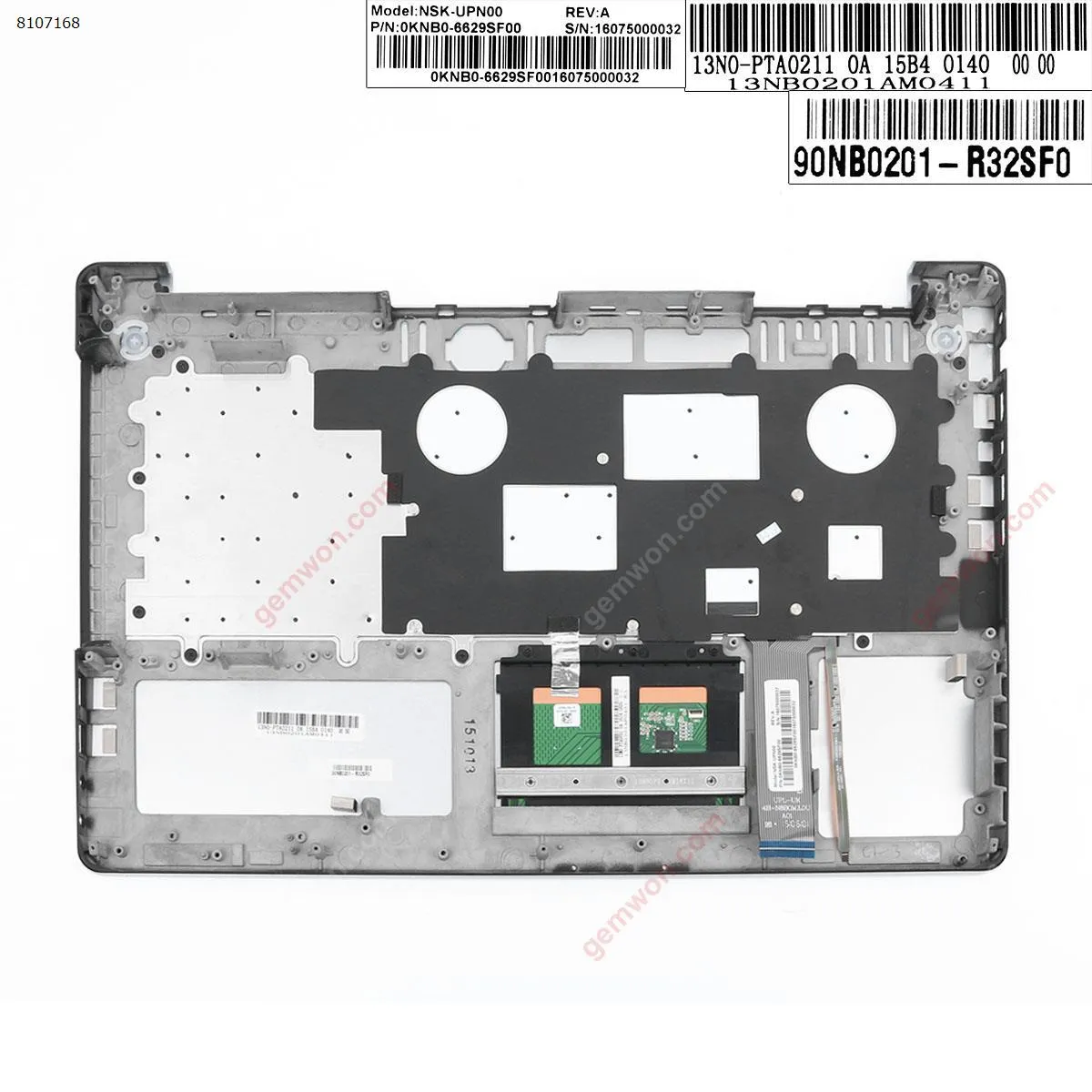 Picture of Asus N750 N750JV palmres with UI keyboard case Upper cover Silver