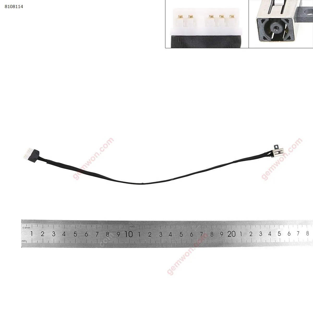 Picture of DC POWER JACK HARNESS CABLE FOR DELL INSPIRON 14-7460 14-7560 JM9RV 26CM