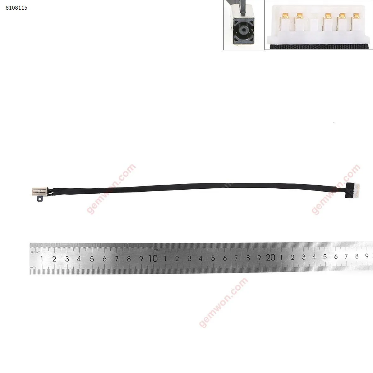 Picture of DC POWER JACK HARNESS CABLE FOR DELL INSPIRON 14-7460 14-7560 JM9RV 28CM
