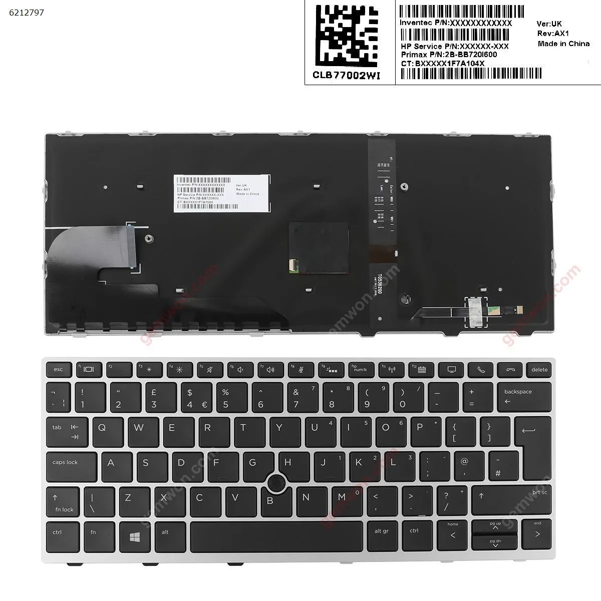 Picture of HP EliteBook 830 G5 SILVER FRAME BLACK (with point,Backlit,Win8)