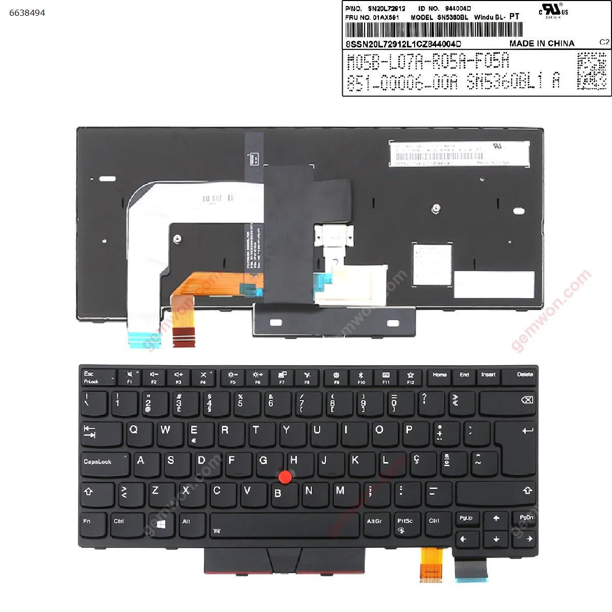 Picture of ThinkPad T470 BLACK FRAME BLACK (Backlit,For Win8)