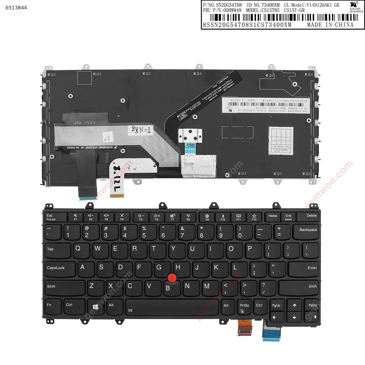 Picture of Lenovo ThinkPad Yoga Y370  Black（backlit ,With Point stick，win8）