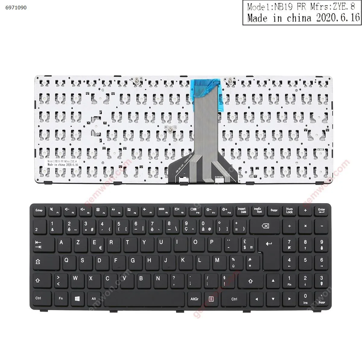 Picture of LENOVO Ideapad 100-15IBD BLACK FRAME BLACK （Without Foil  OEM ）  WIN8  