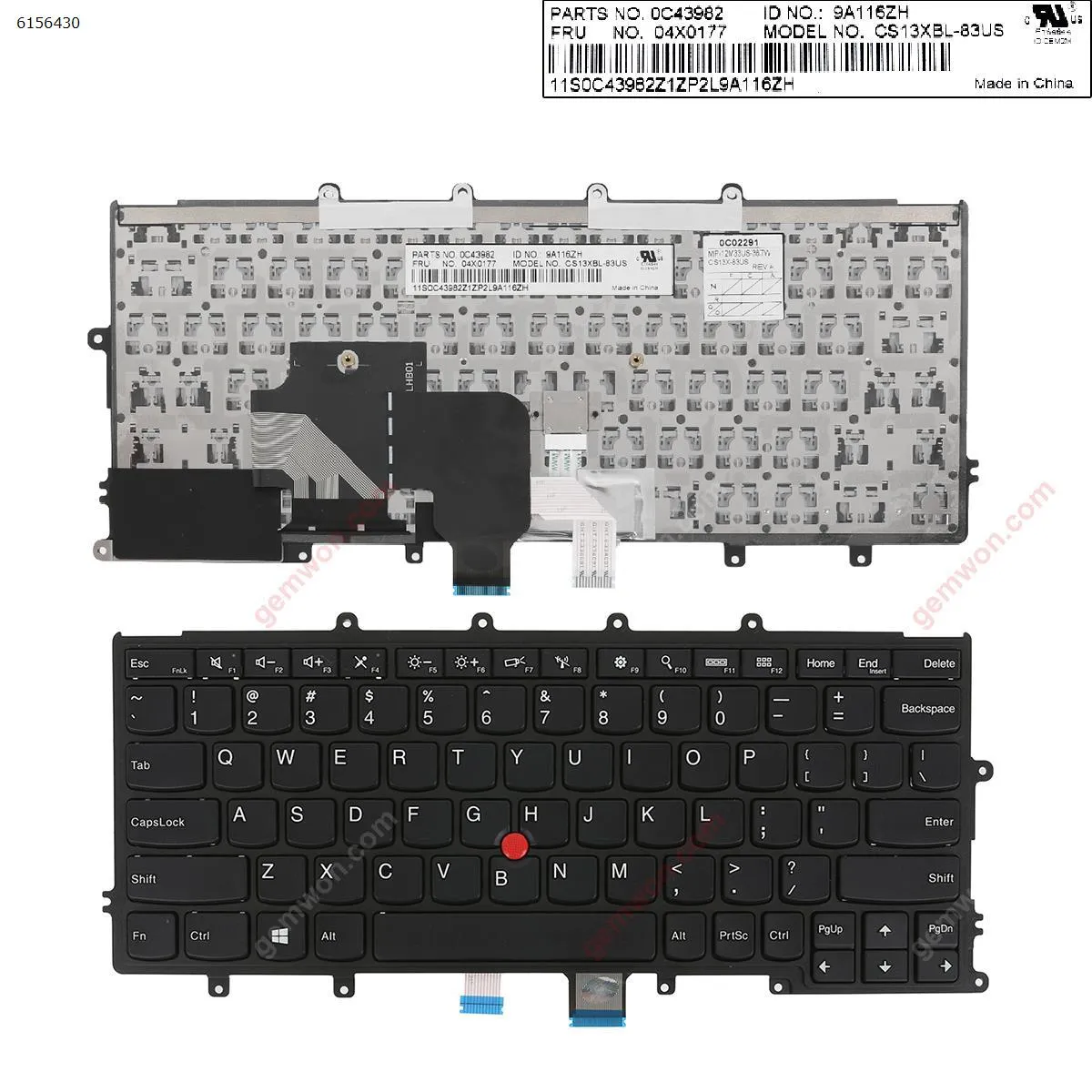 Picture of IBM Thinkpad X240 X240S X250 X260  BLACK FRAME BLACK(For Win8,With Point Compatible with X270)