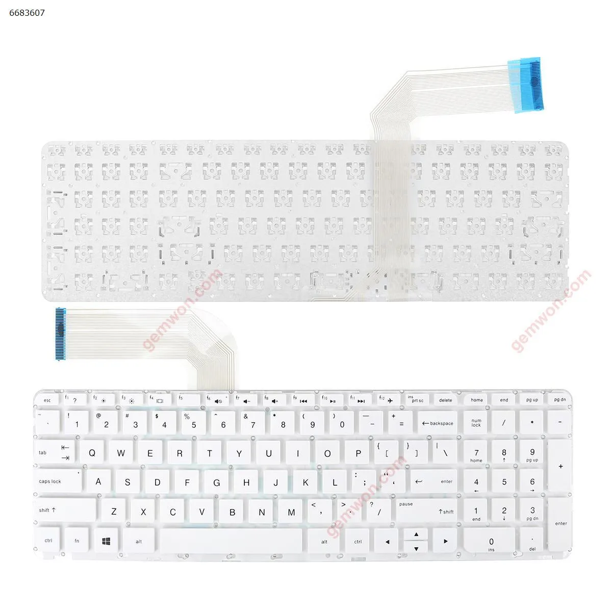 Picture of HP Pavilion 15-P 17-F WHITE (Without FRAME,Without Foil,Win8,OEM)