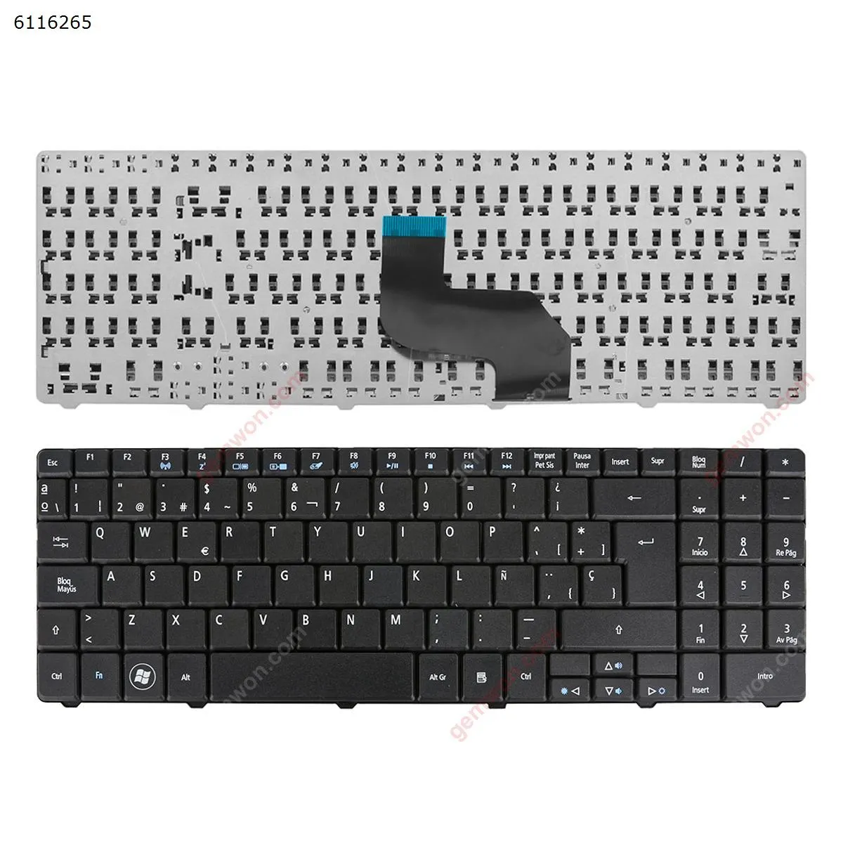 Picture of ACER AS5516 AS5517/eMachines E625 BLACK (Without foil) (Version 1)