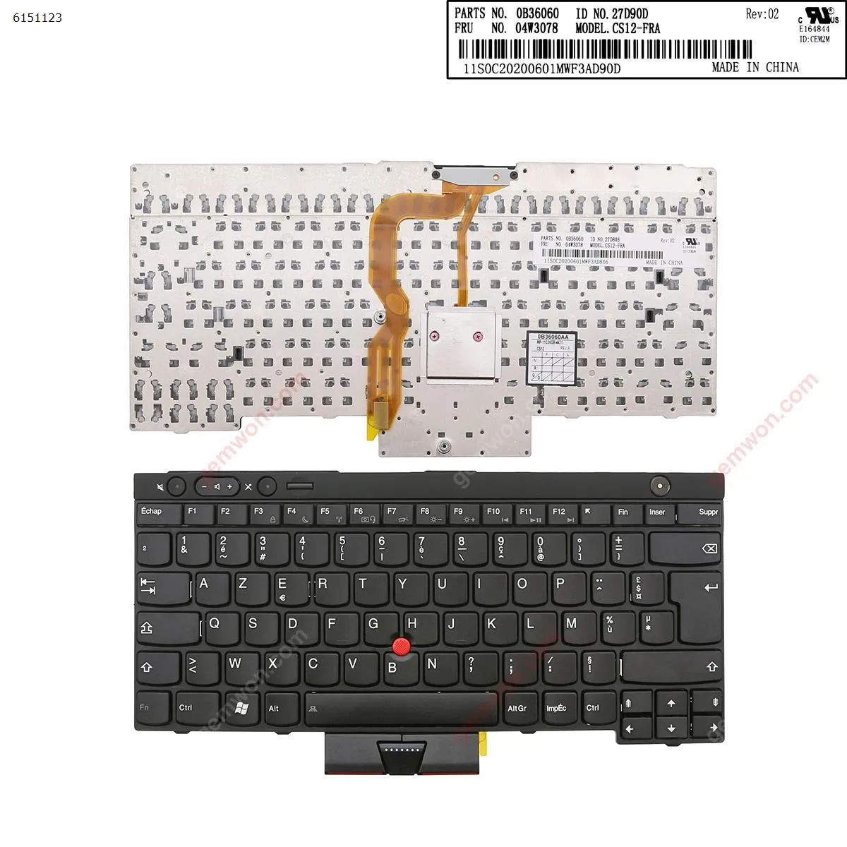 Picture of ThinkPad T430 T530 X230 BLACK (For Win8)OEM 