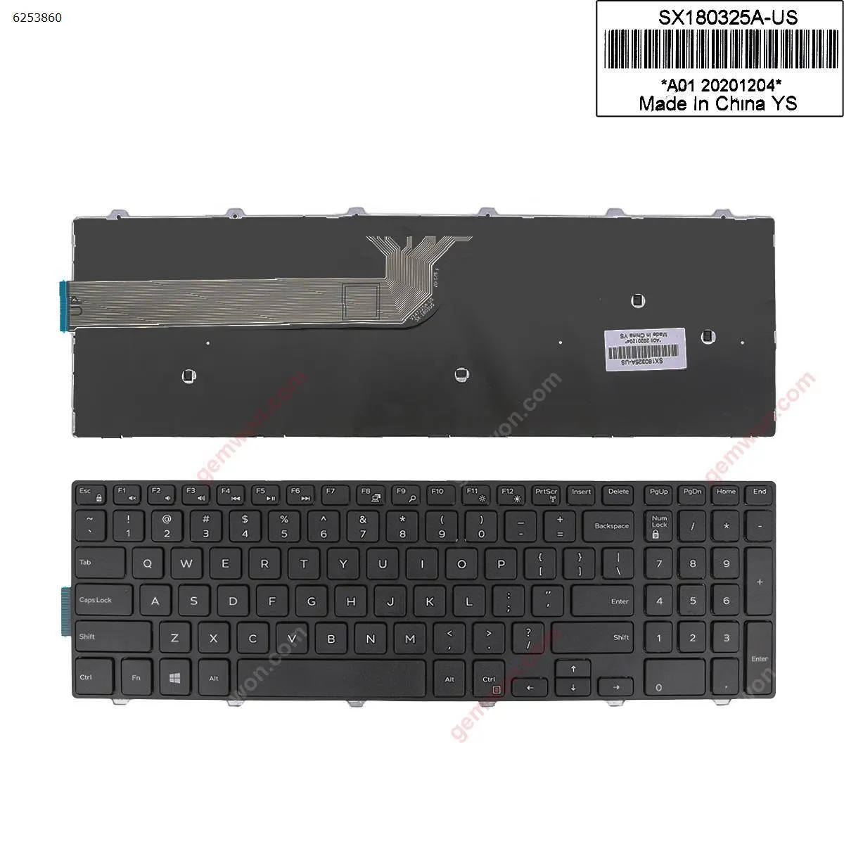 Picture of Dell Inspiron 15-5000 Series 5547 5521 5542 BLACK FRAME BLACK (Win8 OEM)