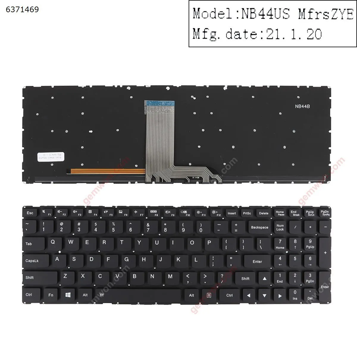 Picture of Lenovo YOGA 500-15IBD 500-15IHW BLACK(Backlit，Without FRAME, For Win8)