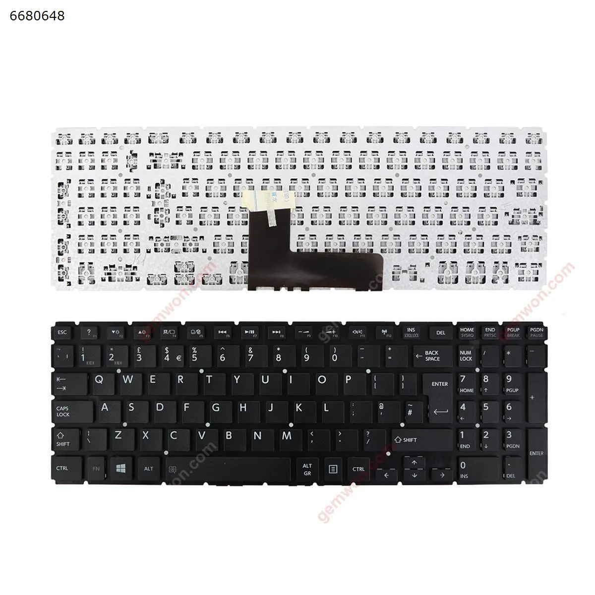 Picture of TOSHIBA Satellite L50-B S50-B L50D-B L50T-B L50DT-B L55(D)-B S55-B S55T-B S55D-BLACK (Without FRAME,Without foil,Win8)