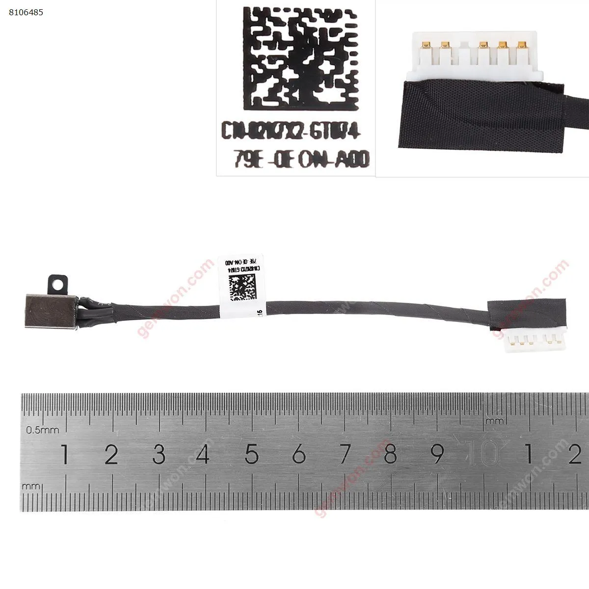 Picture of DC Power Port Jack Socket and Cable Wire DELL Inspiron 17 5000 i5570 i5775 p35e p75f  p35e001